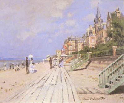 Claude Monet Beach at Trouville oil painting picture